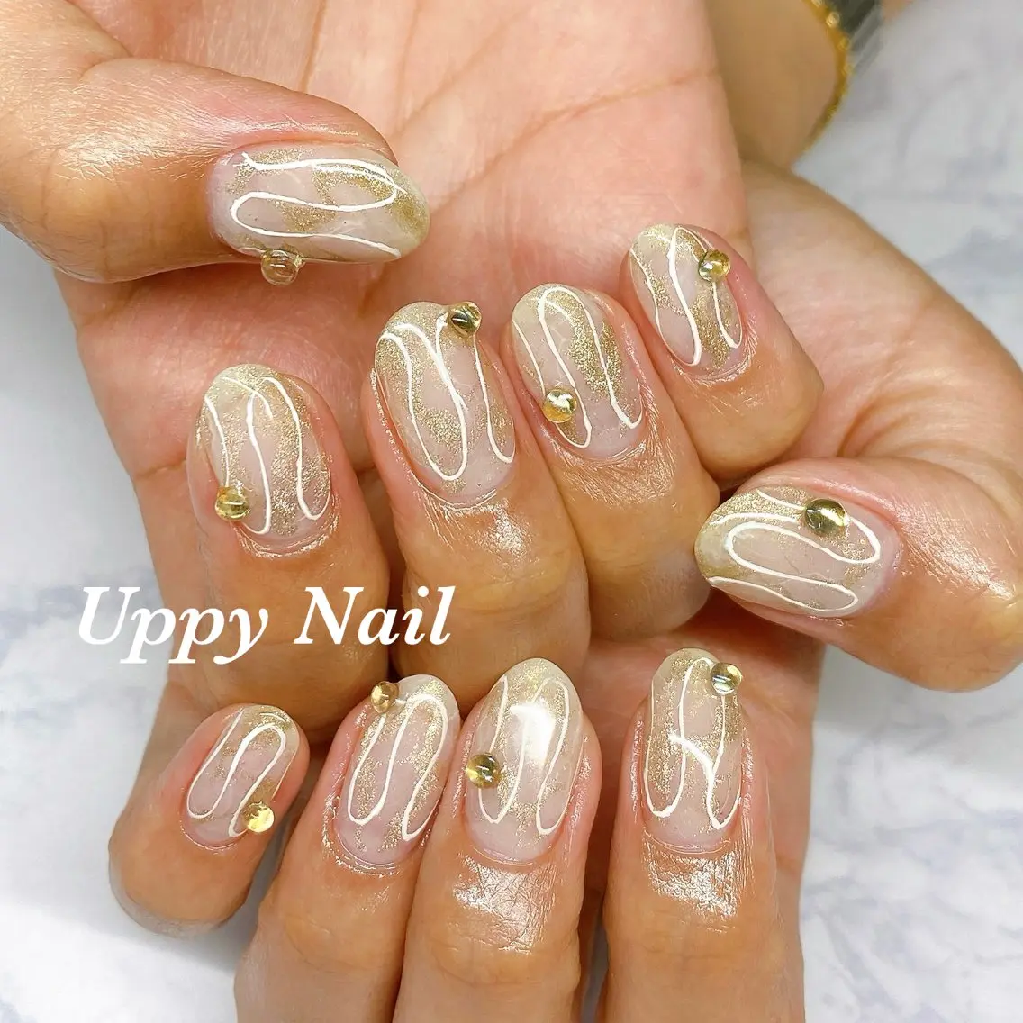 ネイル 持ち込み ハンドネイル Uppy Nail ukyoのネイルデザイン