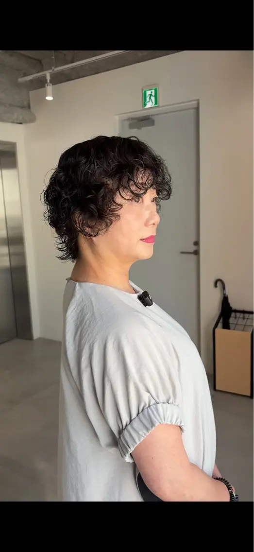 ショート くせ毛 縮毛矯正 SNSモニター募集！ くせ毛特化/大村のヘアスタイル