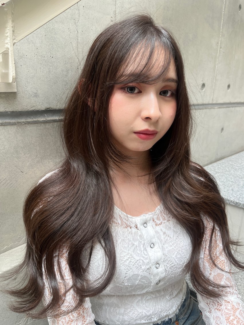ロング カラー カット ヘアカラー Grow by NYNY 坂本 理輝のヘアスタイル