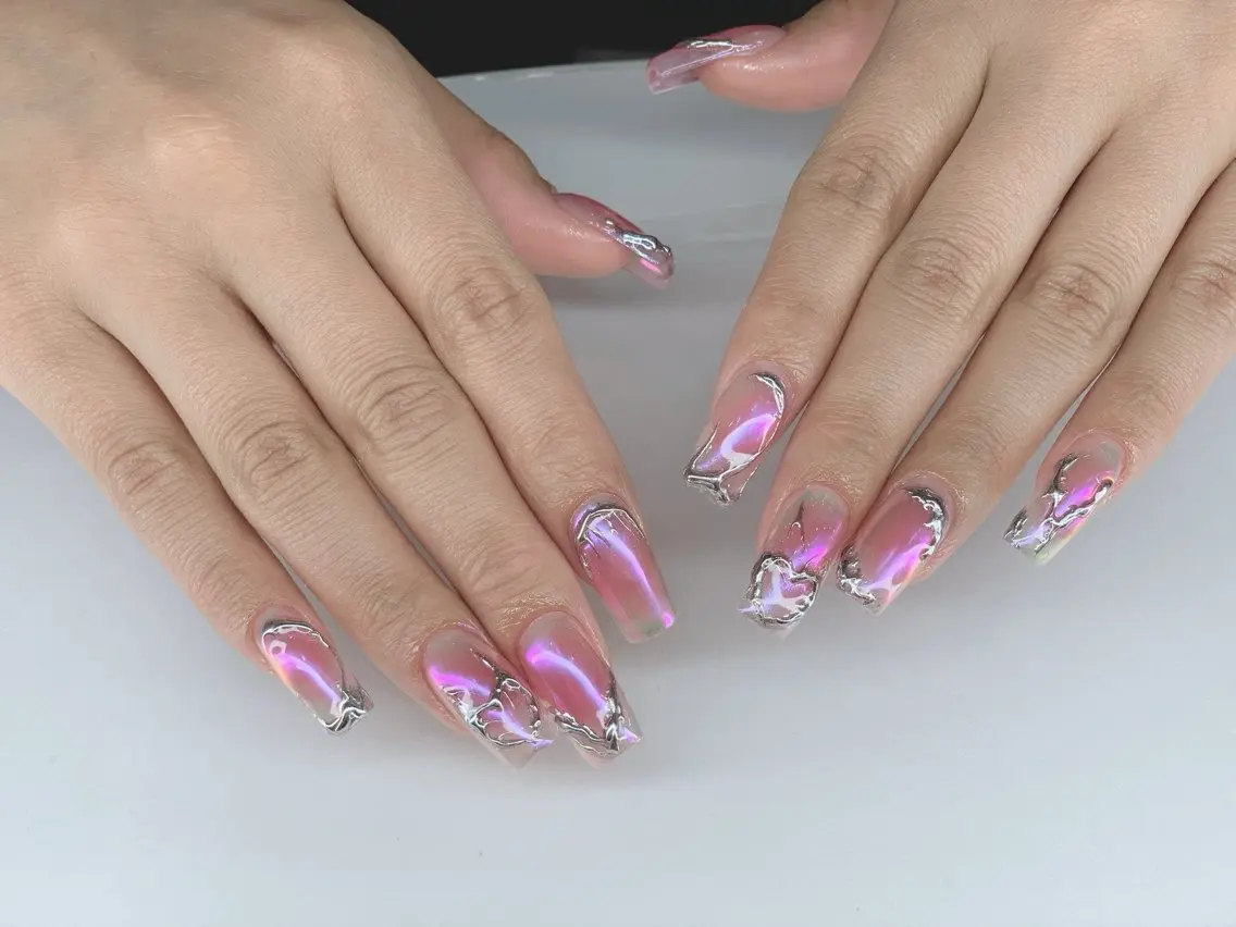 ネイル ジェルネイル 韓国ネイル ニュアンスネイル パラジェル ワンホンネイル Kaori Nailのネイルデザイン