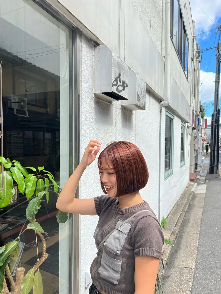 ショート ボブ カット ヘアカラー トリートメント 北尾 斗唯のヘアスタイル