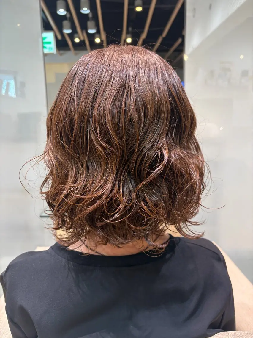 ショート カラー パーマ ボブ カット パーマ あべちゃん |髪のお悩み相談室のヘアスタイル