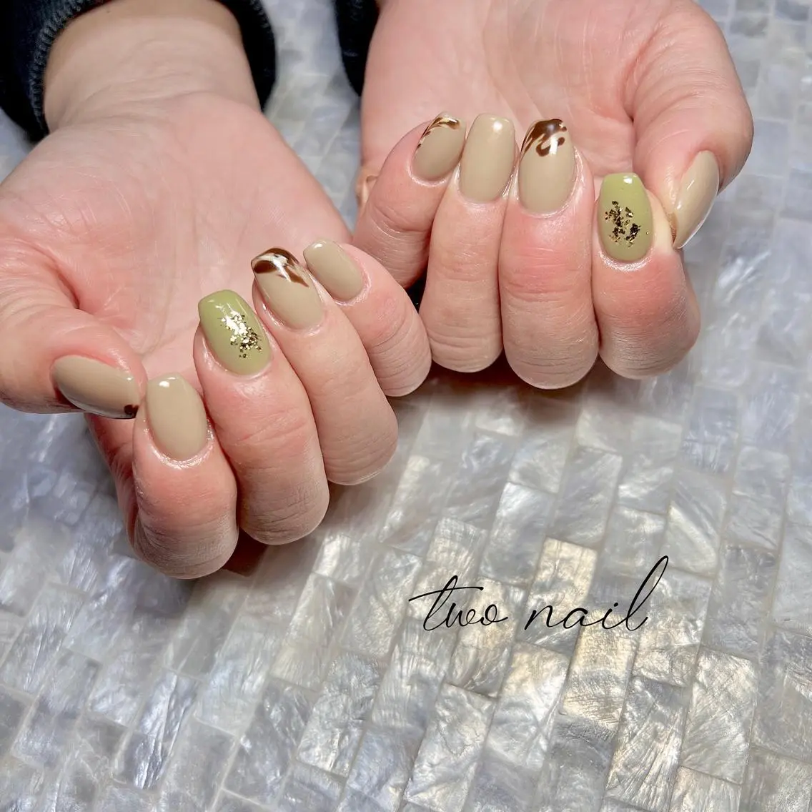 ネイル アートネイル フットネイル ハート ニュアンスネイル オフィスネイル two nailのネイルデザイン