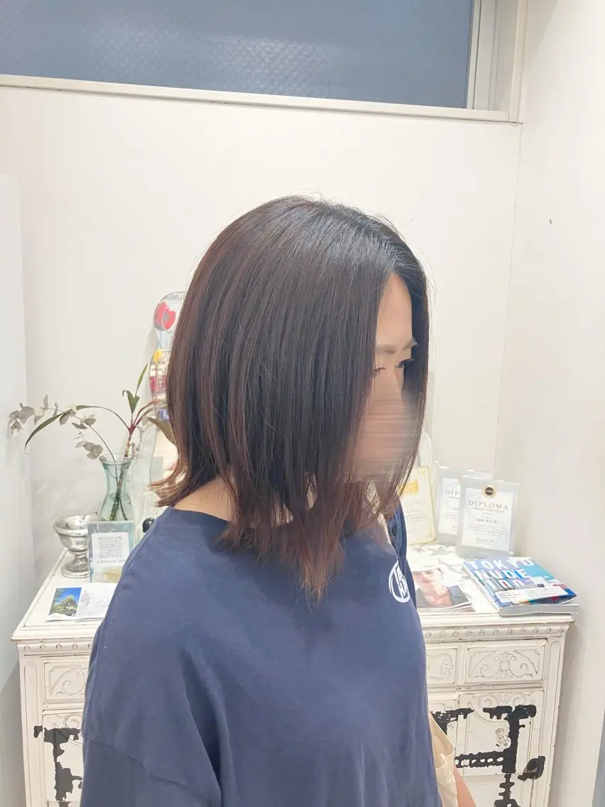 パーマ 縮毛矯正 ストレートパーマ 縮毛矯正 熊谷 ひなたのヘアスタイル