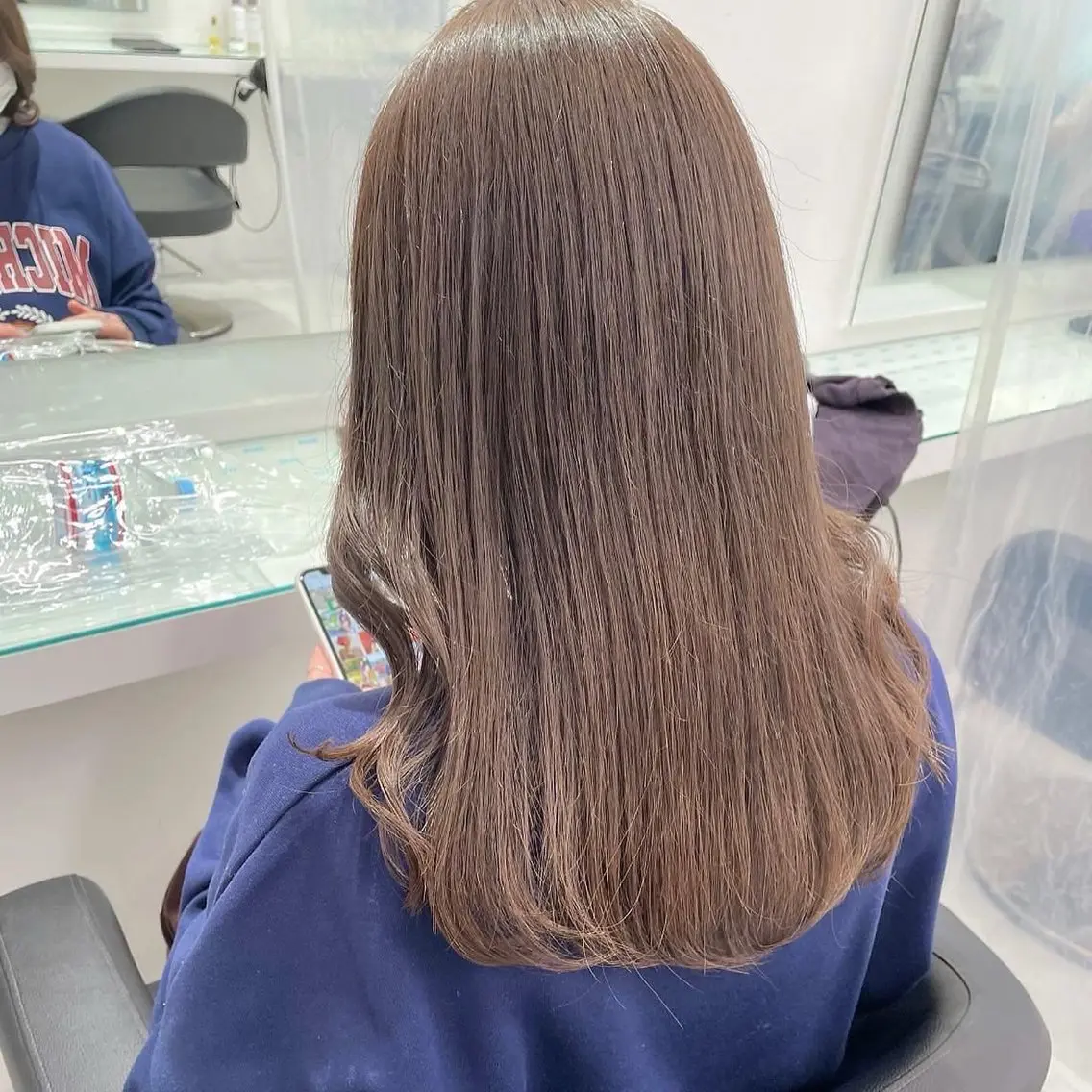 ミディアム ブラウンベージュ🤎 ブリーチなし🤎のヘアスタイル