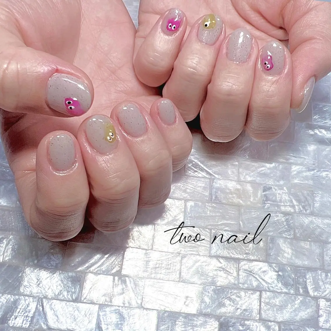 ネイル アートネイル クリアネイル フットネイル ハート ニュアンスネイル ハンドネイル two nailのネイルデザイン