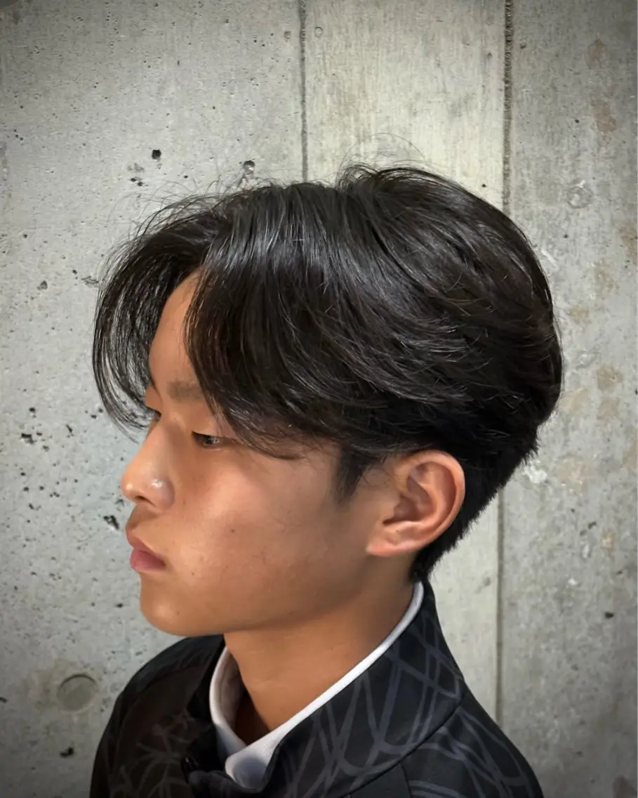 ショート パーマ メンズ カット パーマ 永井 皓大のヘアスタイル