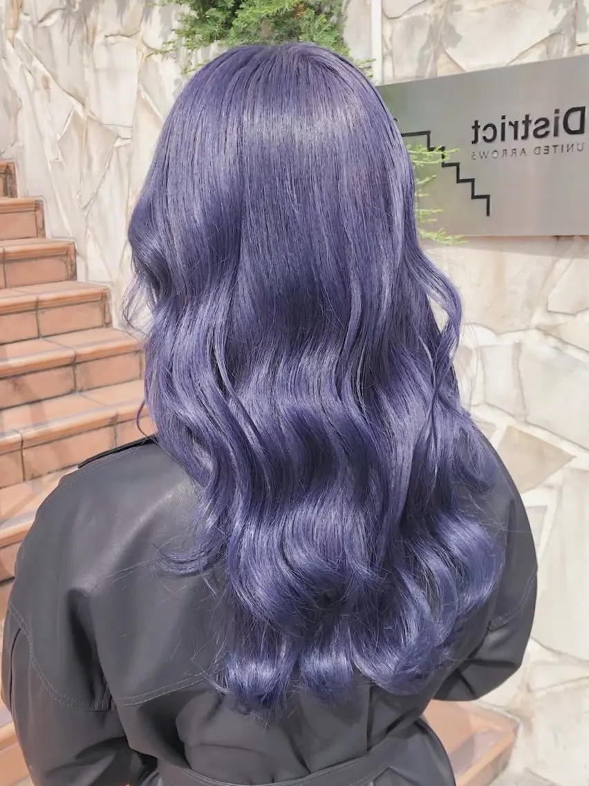 ミディアム カラー パーマ ヘアアレンジ メンズ キッズ ヘアカラー トリートメント レイヤー×ハイトーン / mihana🪐のヘアスタイル