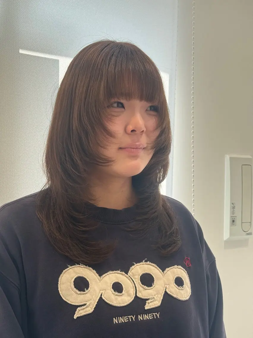 ロング カット ヘアカラー トリートメント レイヤーカット Y2K/𝓡𝓲𝓷のヘアスタイル