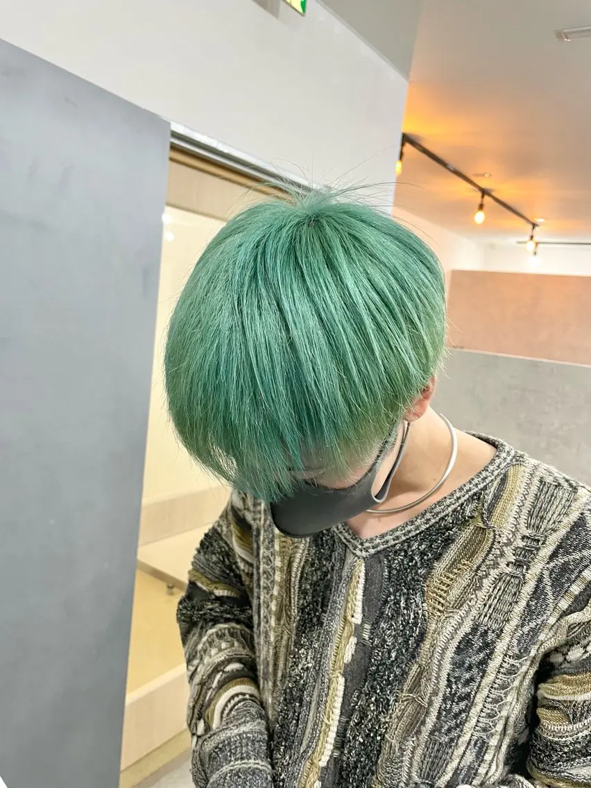 ショート カラー メンズ エビスザキレン／メン ズ／心斎橋🌳のヘアスタイル