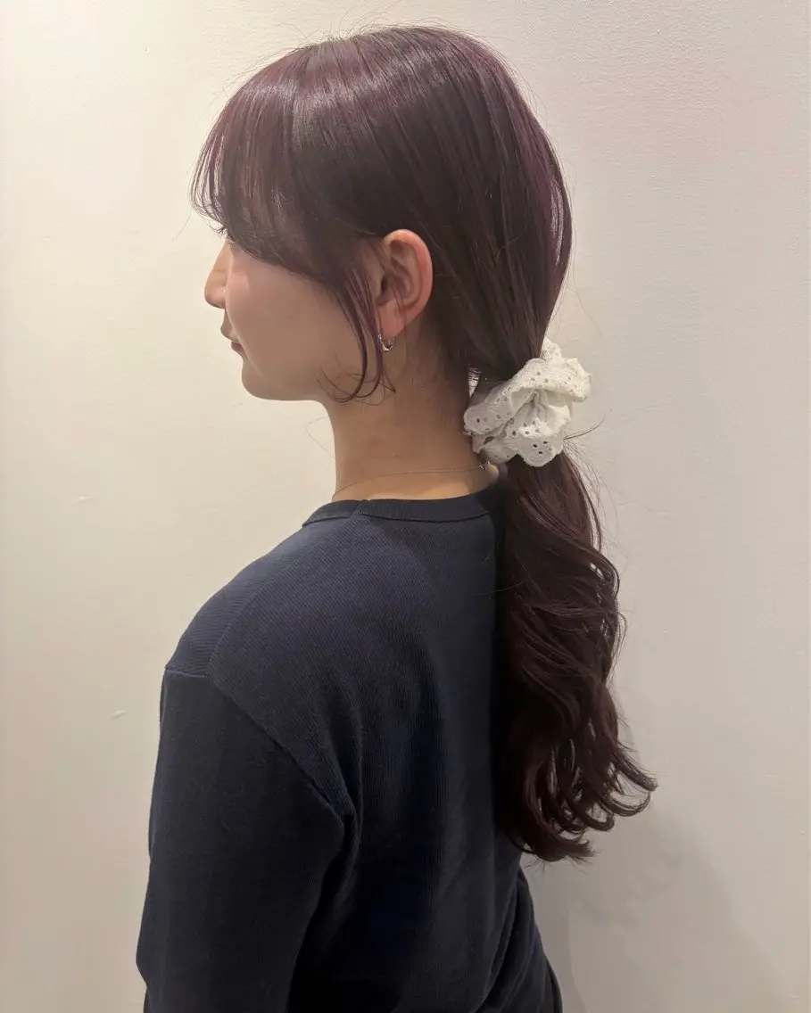 ロング カラー ヘアカラー 田中 遥陽のヘアスタイル