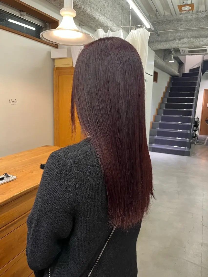 ロング ヘアカラー ヘッドスパ 安藤 琢真のヘアスタイル