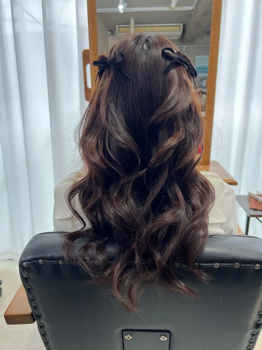セミロング ヘアアレンジ ユカ yのヘアスタイル