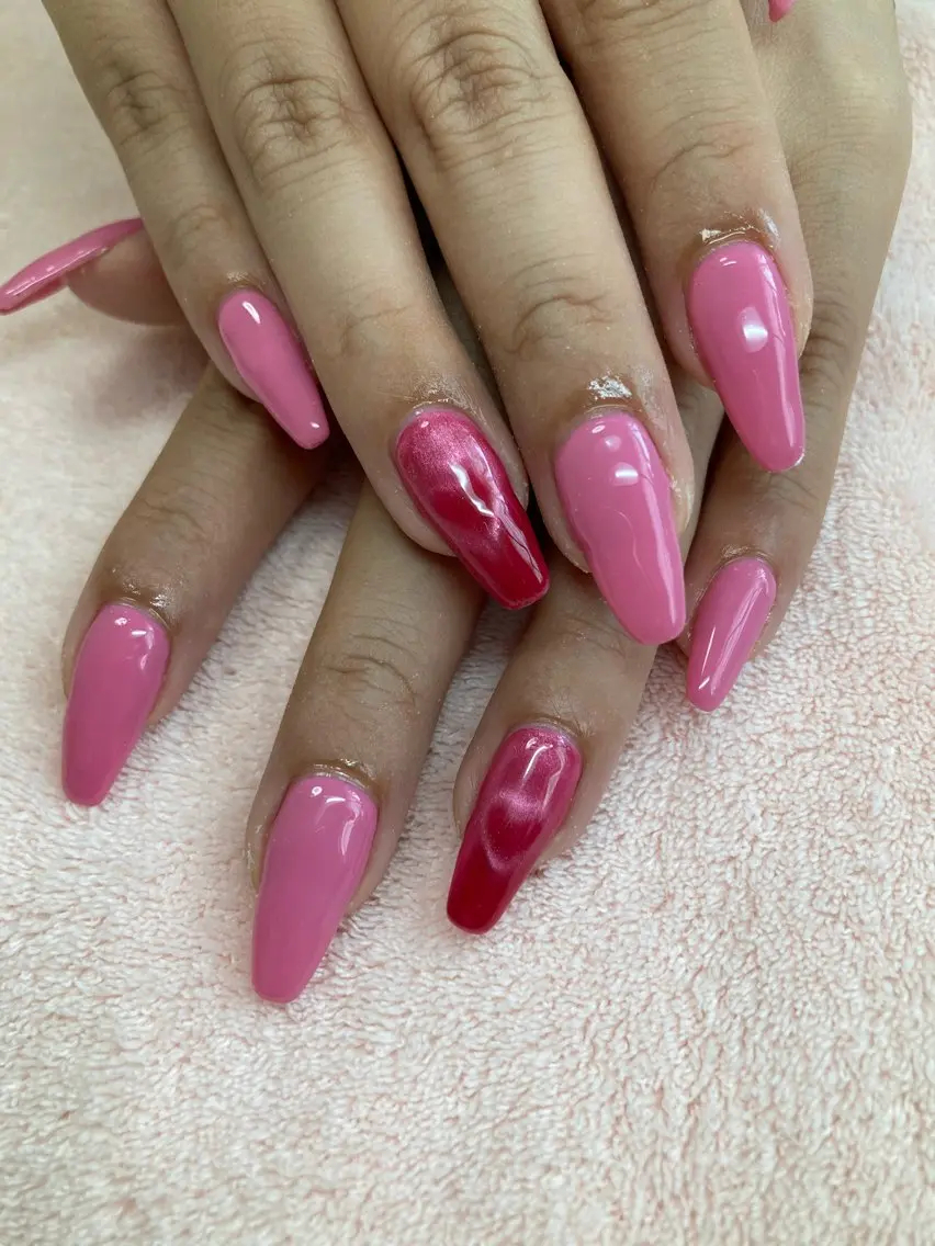 ネイル ハート マグネットネイル ハンドネイル chii nailのネイルデザイン
