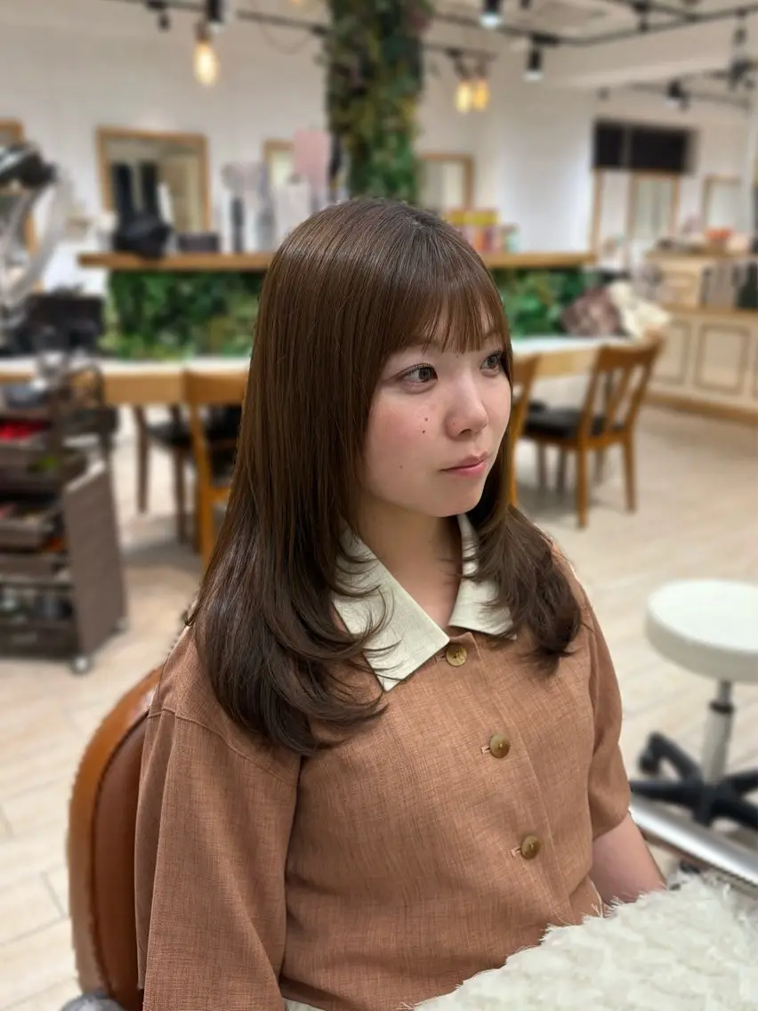 ミディアム カット Kurumi 🩰カットモデル募集のヘアスタイル
