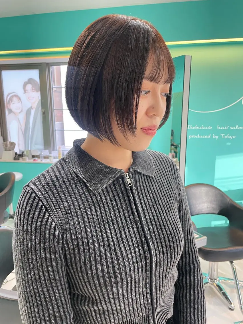 ショート カラー ボブレイヤー ブリーチ ダブルカラー ボブ レイヤーカット カット ヘアカラー トリートメント 🫧ショート/ボブ 池袋西口・泡渕✂️のヘアスタイル