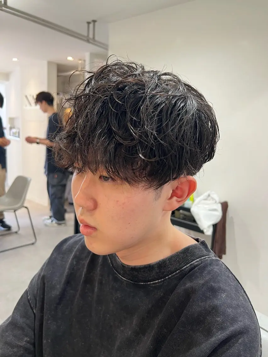 パーマ メンズ メンズパーマ カット パーマ Men's NAM 八角のヘアスタイル