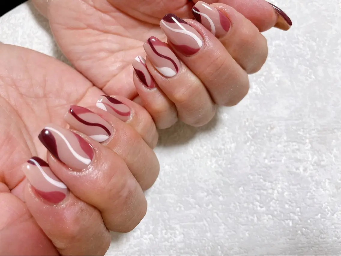 ネイル オーロラネイル フットネイル フレンチネイル ジェルネイル 韓国ネイル ハンドネイル kiki nail &brow二子玉川のネイルデザイン