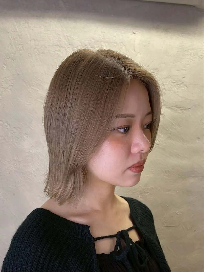 ショート 🇨🇳ハイトーン ワンホン🇰🇷ななのヘアスタイル