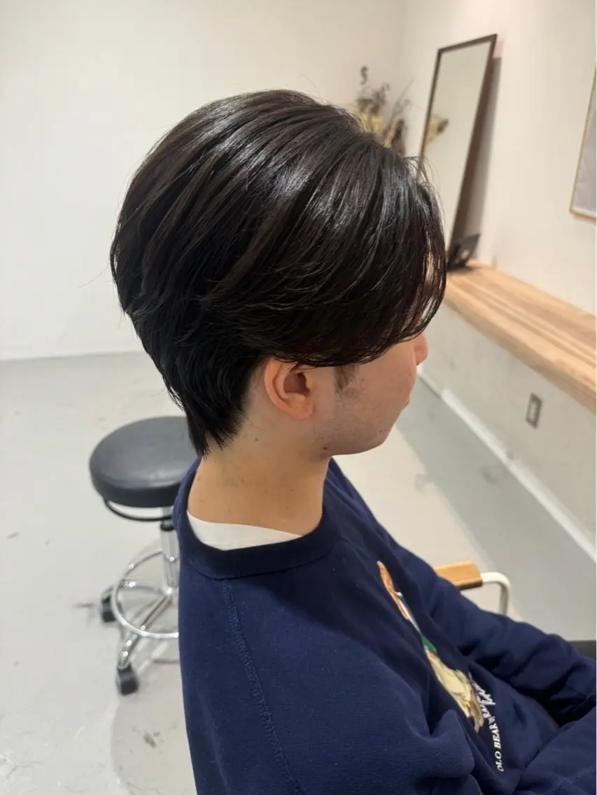 ミディアム 縮毛矯正 カット 縮毛矯正 樋口 令惟のヘアスタイル