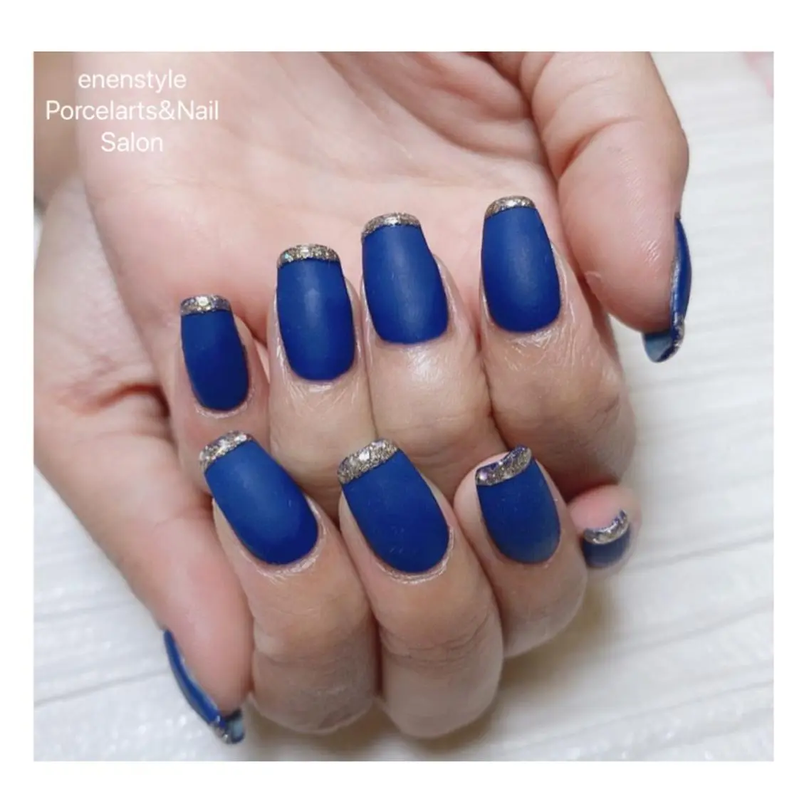 ミディアム ネイル ハンドネイル 🐾enen style 🐾のネイルデザイン