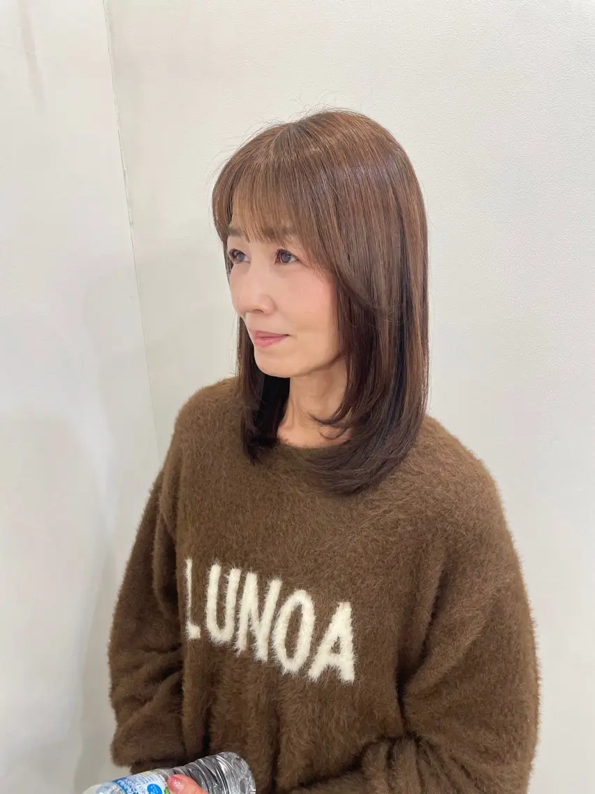 セミロング 顔まわりレイヤー 顔周りカット レイヤーカット カット ✟ Reira ￤ ﾍｱｾｯﾄ￤ﾚｲﾔｰのその他イメージ