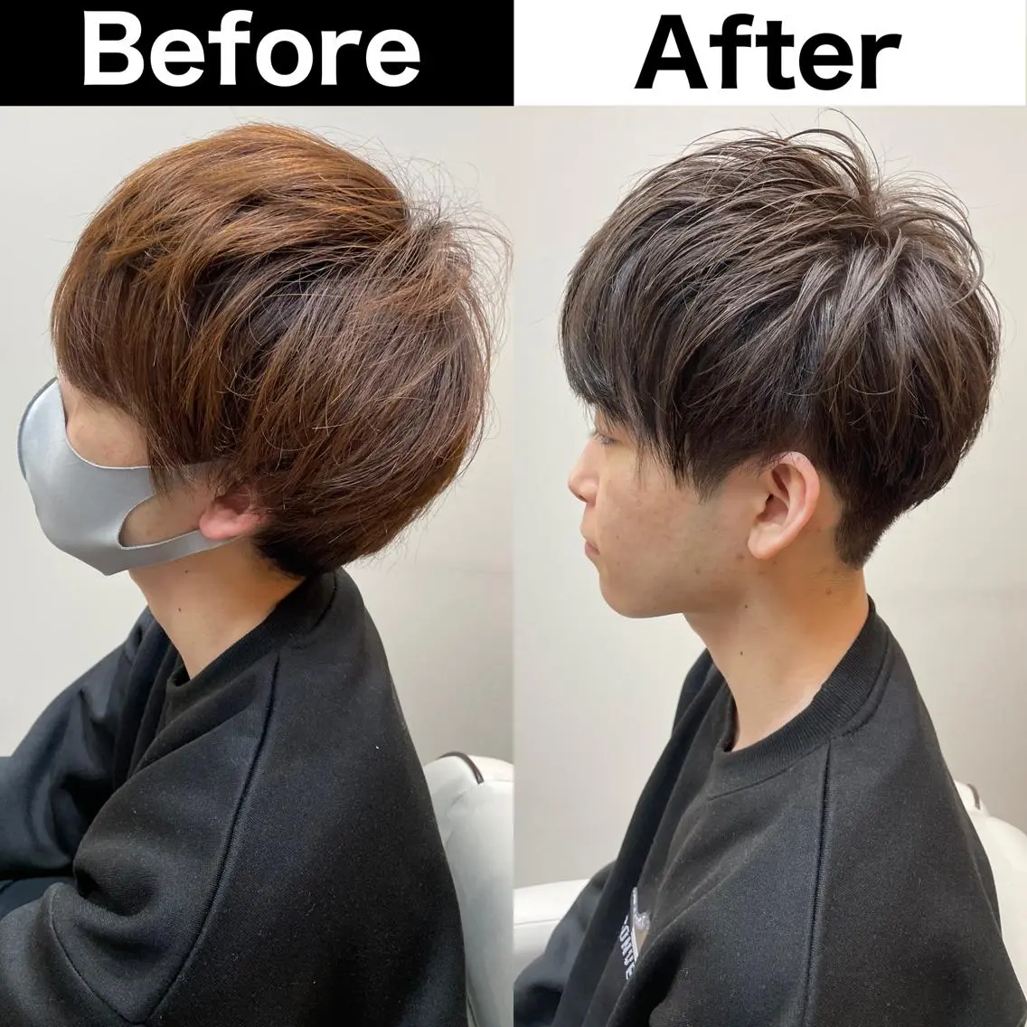 カラー パーマ メンズ ビジネス メンズ就活ヘア メンズパーマ ツーブロック 刈り上げ カット ヘアカラー トリートメント Soleria 田中慎一のヘアスタイル