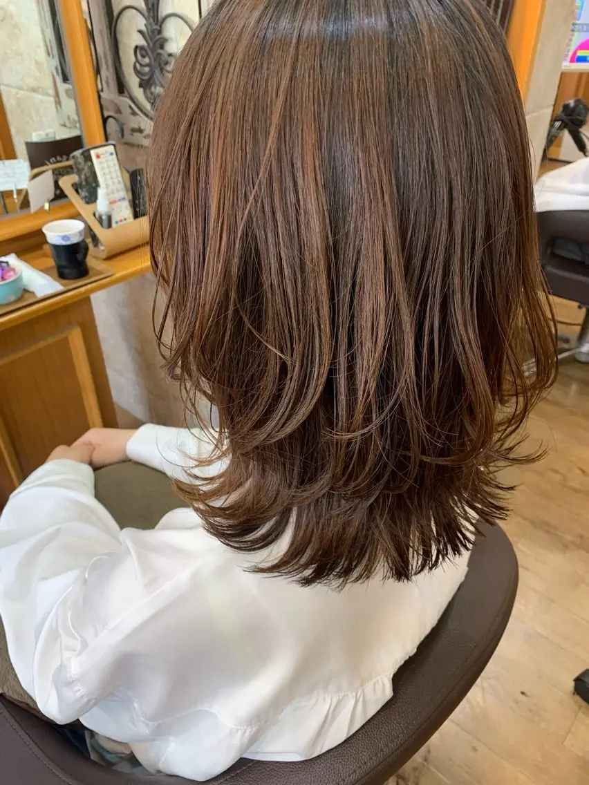 セミロング カット ヘッドスパ 【hunch】 ayakaのヘアスタイル