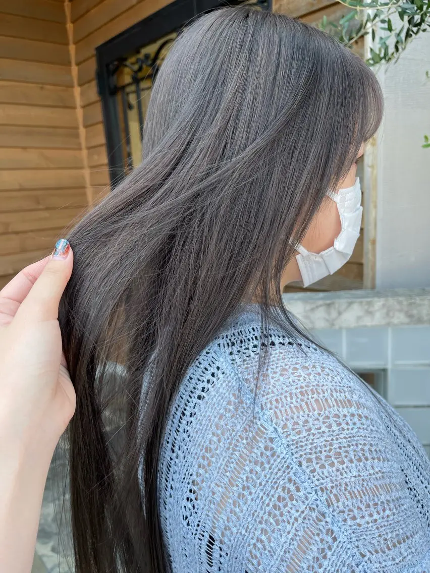 ロング 梶原 真帆のヘアスタイル