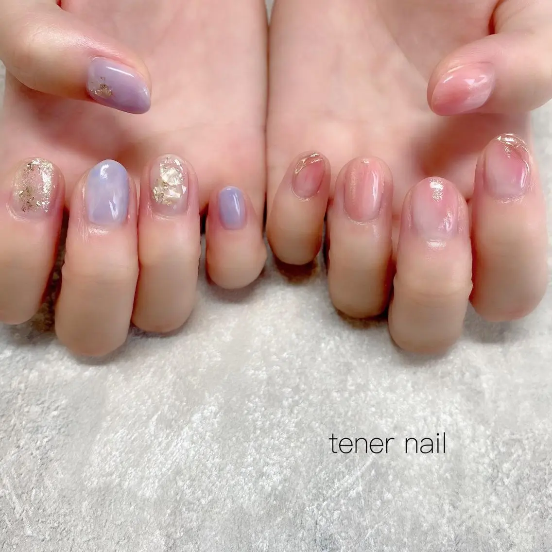 ネイル ピンク パープル テネルネイル tener nailのネイルデザイン