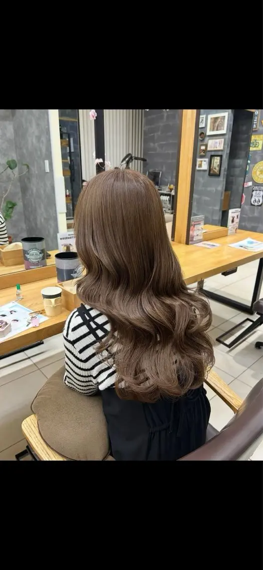 ロング カラー ブラウンカラー モカブラウン ヘアカラー 平野 凛のヘアスタイル