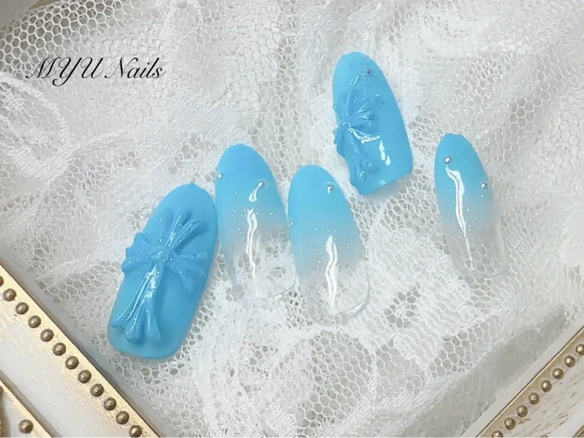 ネイル ジェルネイル グラデーション 持ち込み ニュアンスネイル パラジェル ハンドネイル ニュアンスネイル🌈 MYU Nailsのネイルデザイン