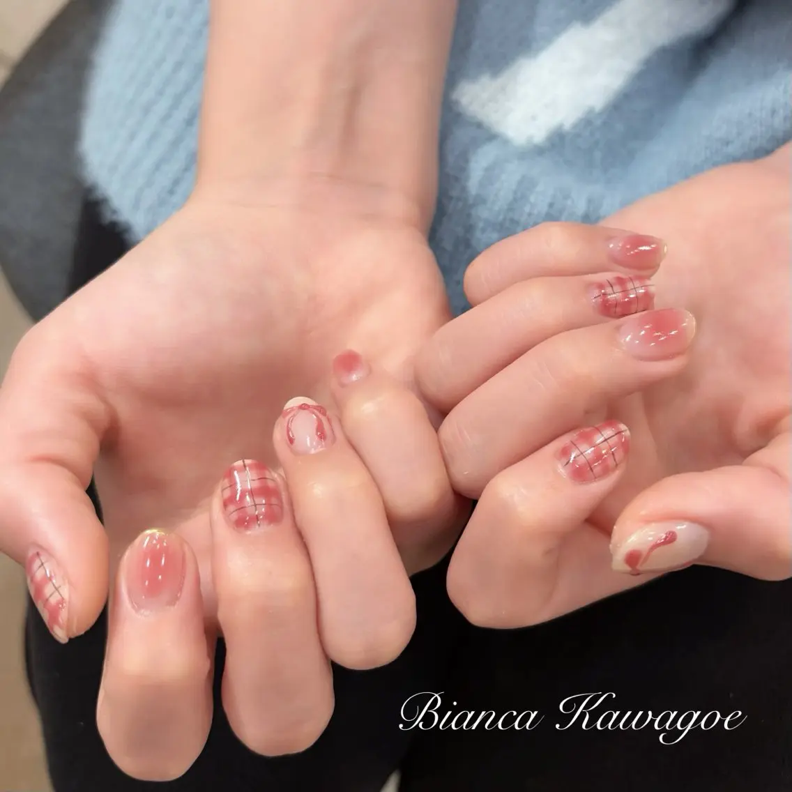 ネイル ハンドネイル Bianca川越 🍓Nakasoneのネイルデザイン