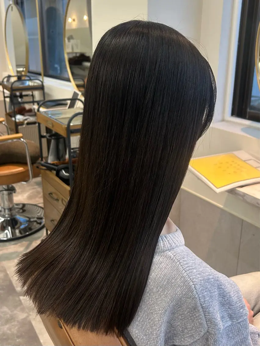 ロング カット 縮毛矯正 rame 福岡香椎店 /utacoのヘアスタイル