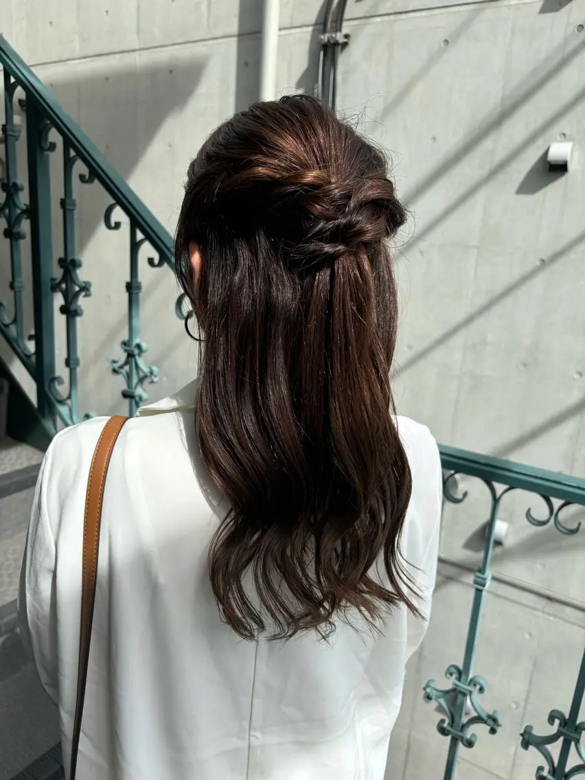 ヘアアレンジ ヘアセット 浜崎 千亜のヘアスタイル