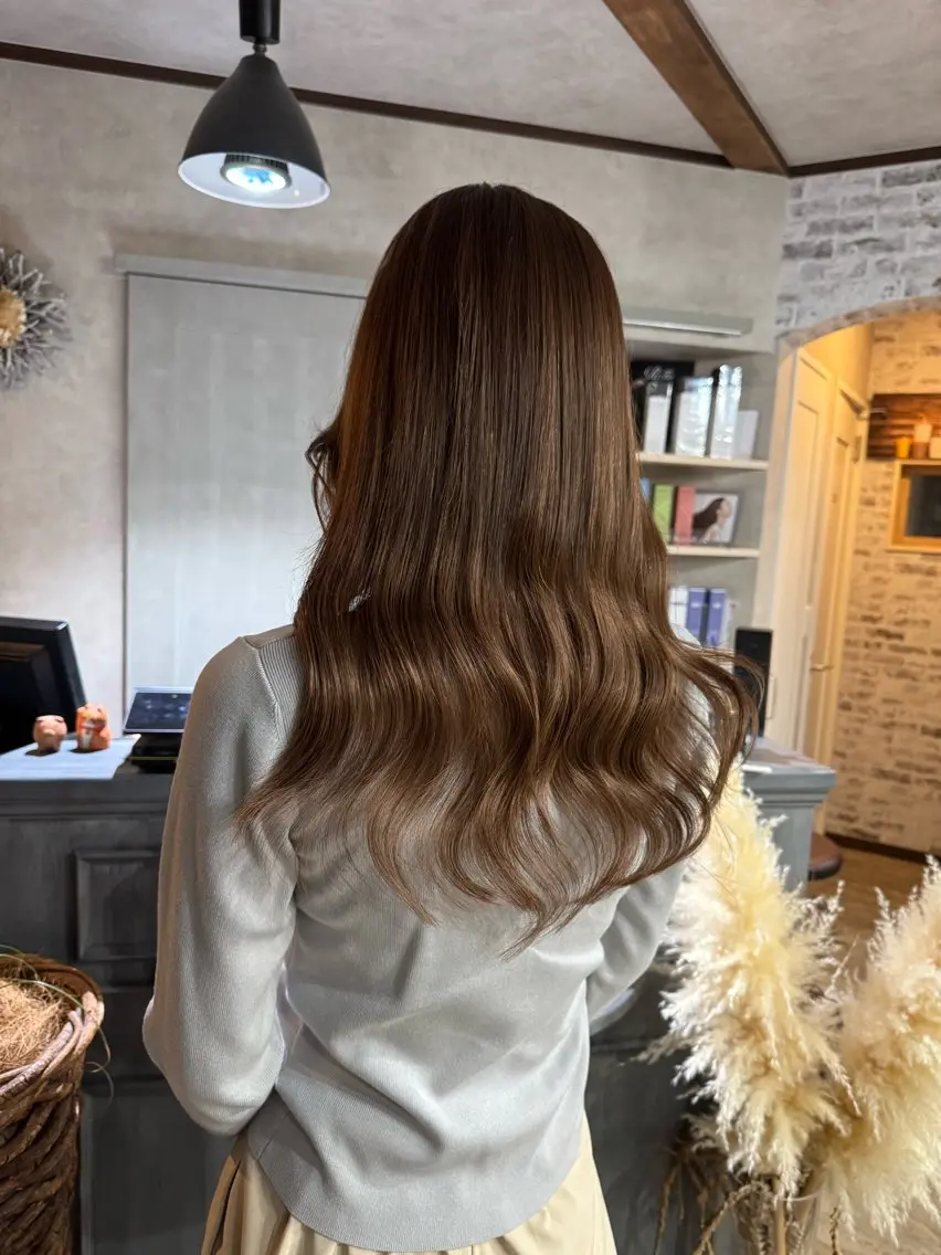 セミロング エクステ lisa  ︎︎のヘアスタイル
