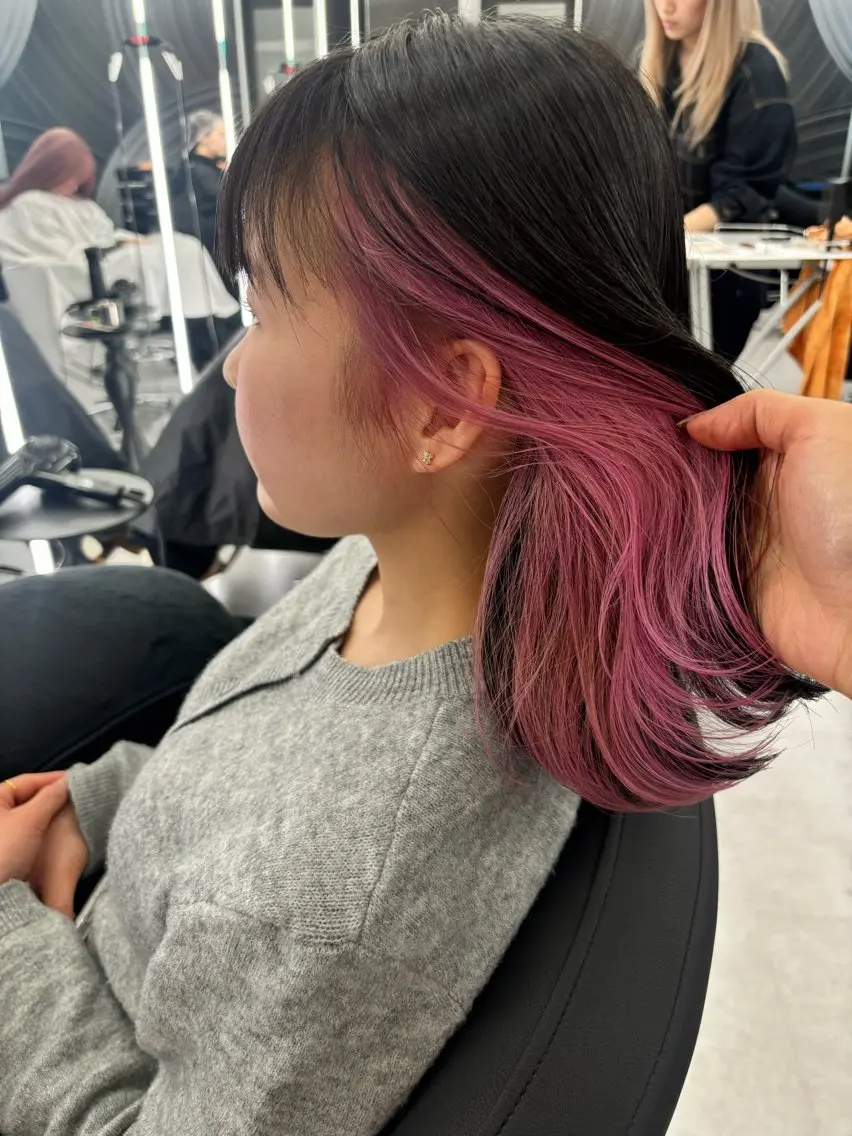 セミロング ブリーチなし/透明感 NONO💖のヘアスタイル