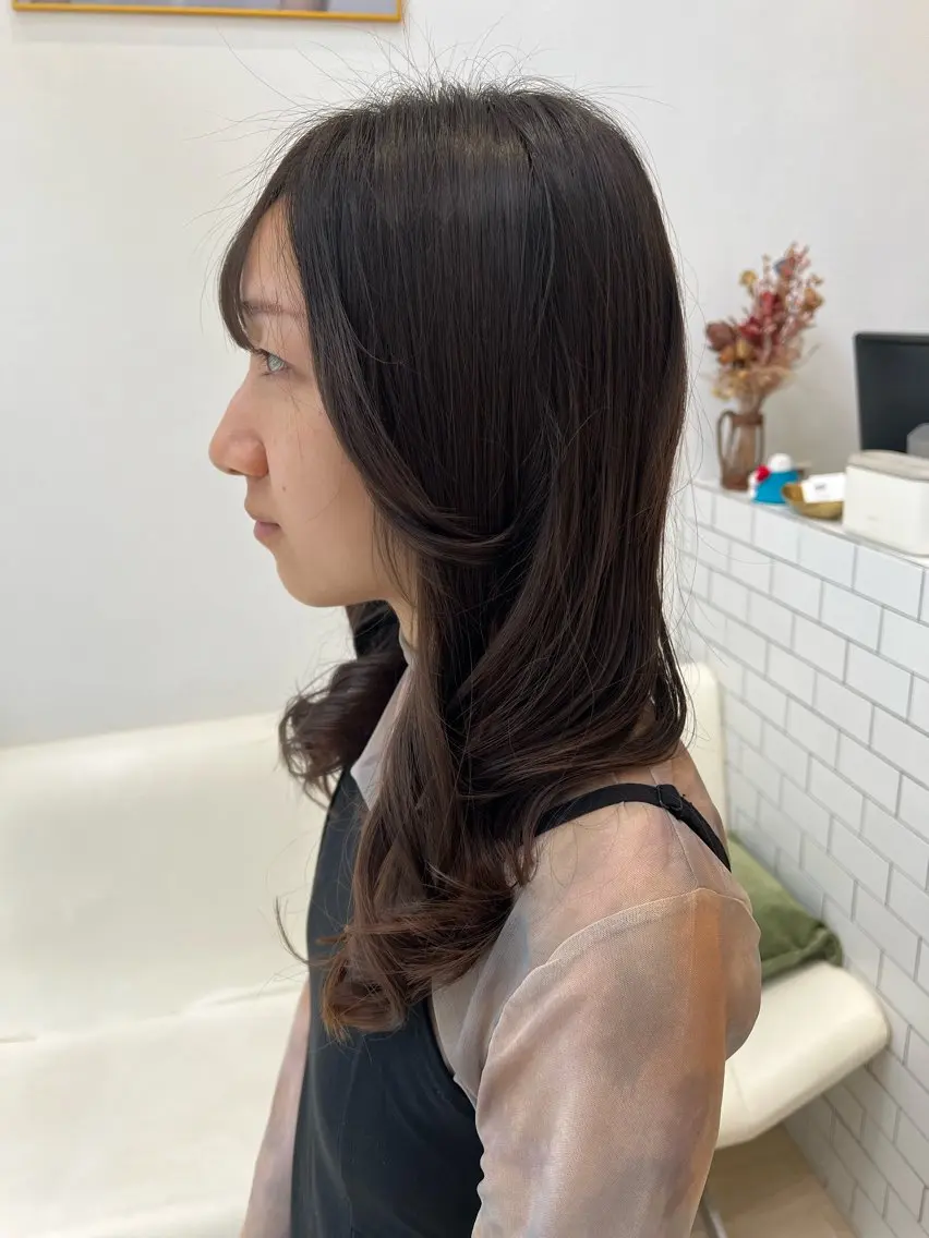 ミディアム カラー カット 堀井 凌平のヘアスタイル