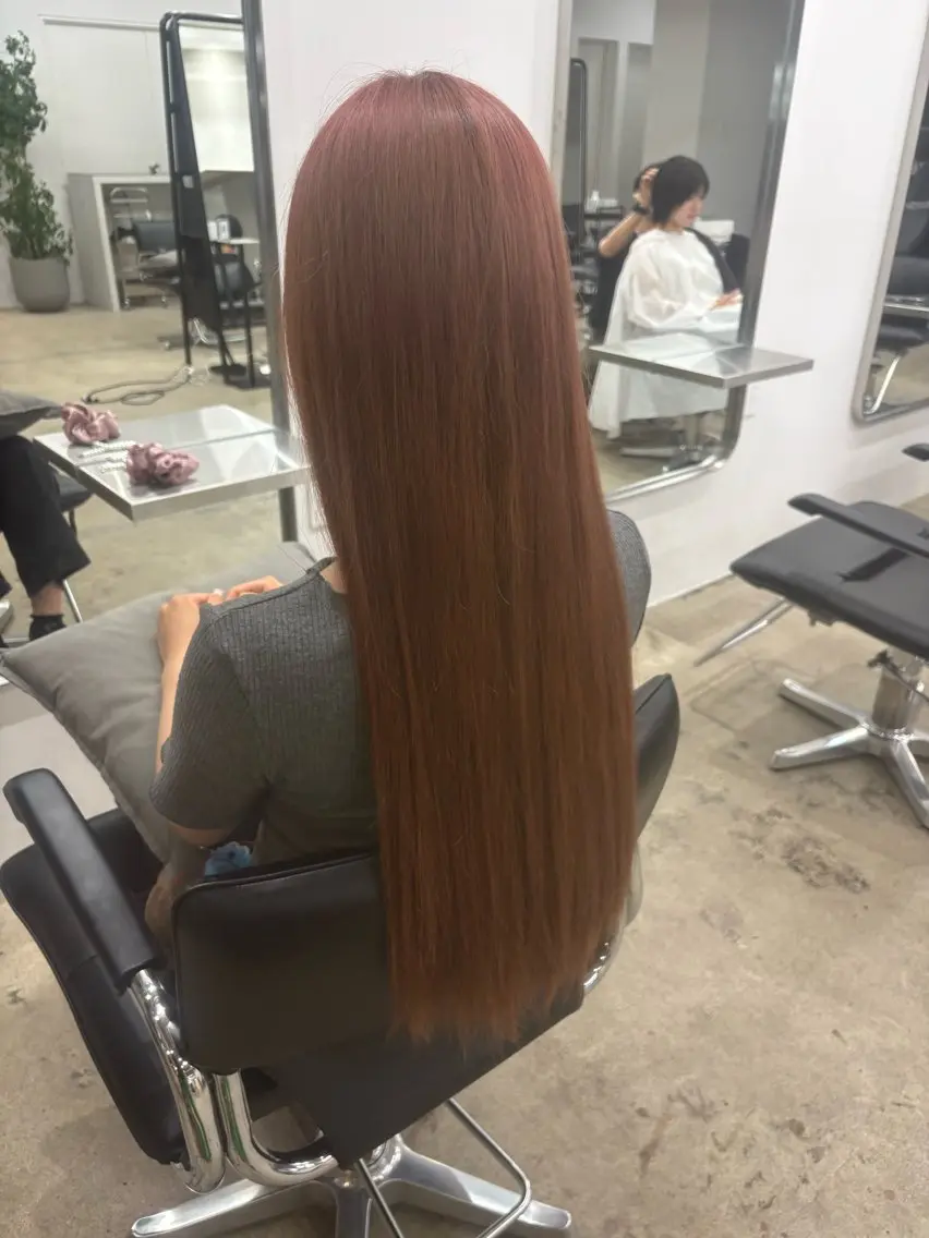 ロング カラー ピンクカラー しゅう 🎀透明感🎀高崎のヘアスタイル
