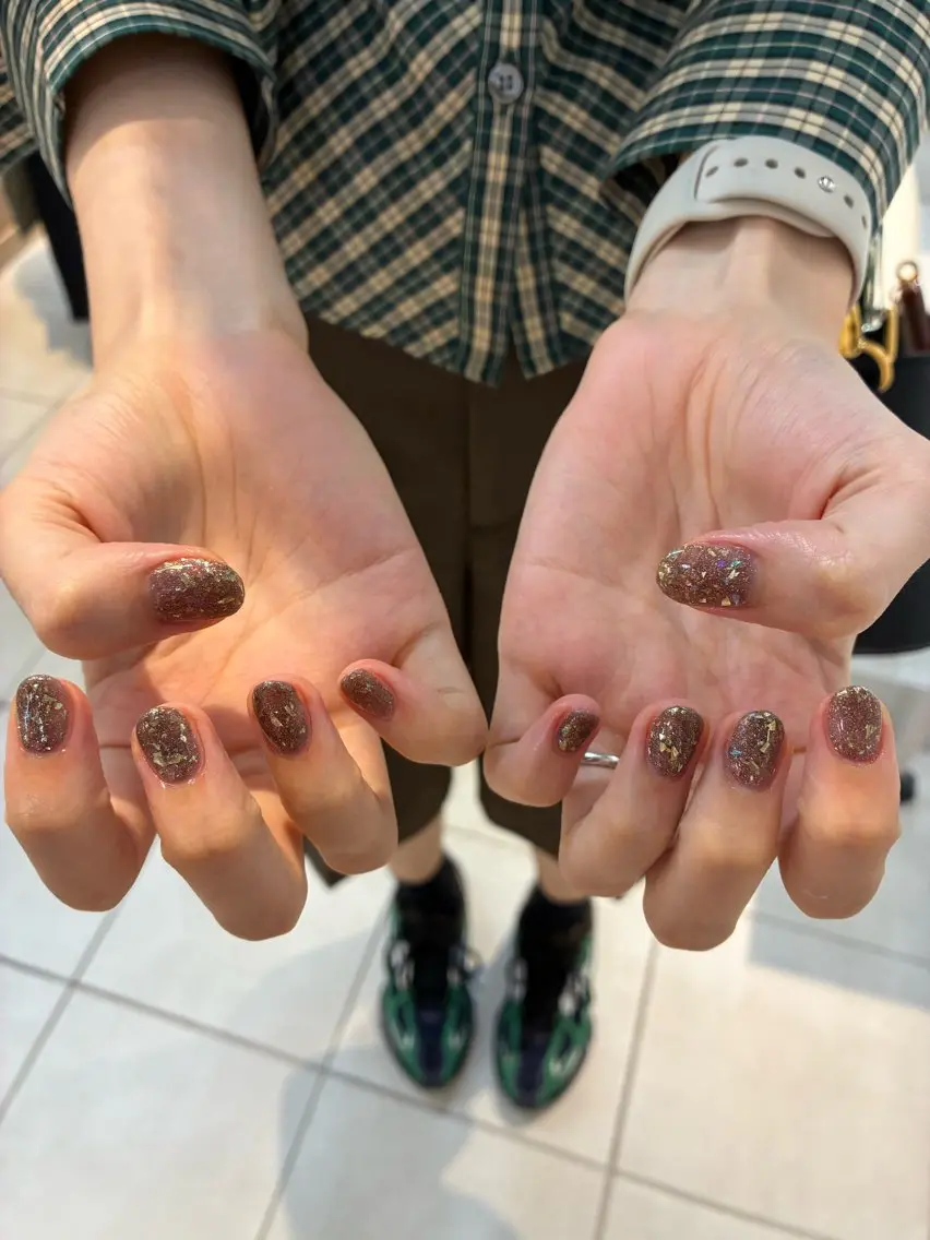 ネイル ラメ(グリッター) DEE nail moeka.Gのネイルデザイン