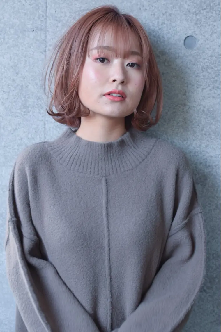 ミディアム カラー イルミナカラー トリートメント クスノキ ヤスタカのヘアスタイル