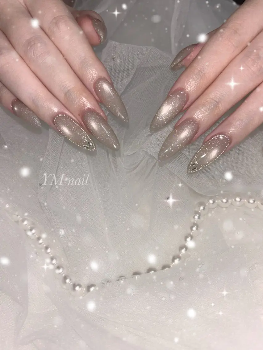 ネイル フラッシュネイル キラキラネイル マグネットネイル スカルプネイル ハンドネイル YM nailのネイルデザイン