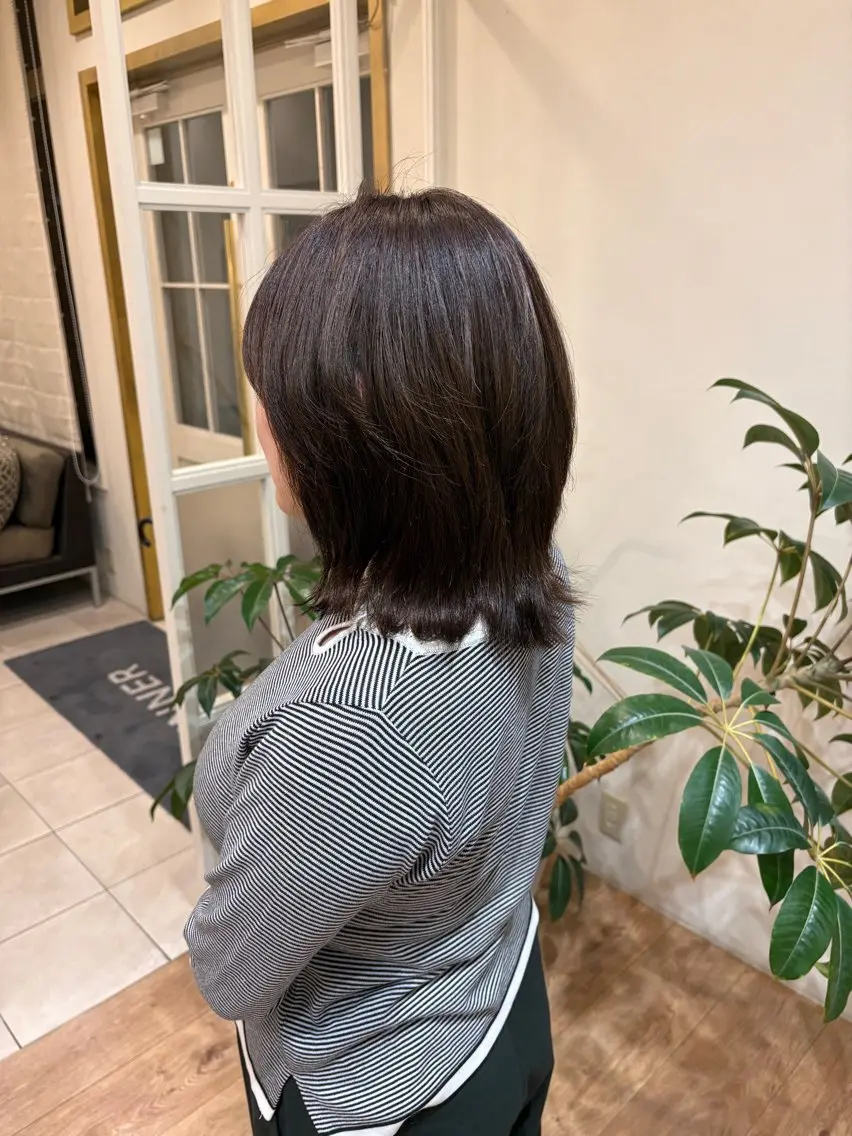 ミディアム ミディアムレイヤー レイヤーカット 水野 美依奈のヘアスタイル