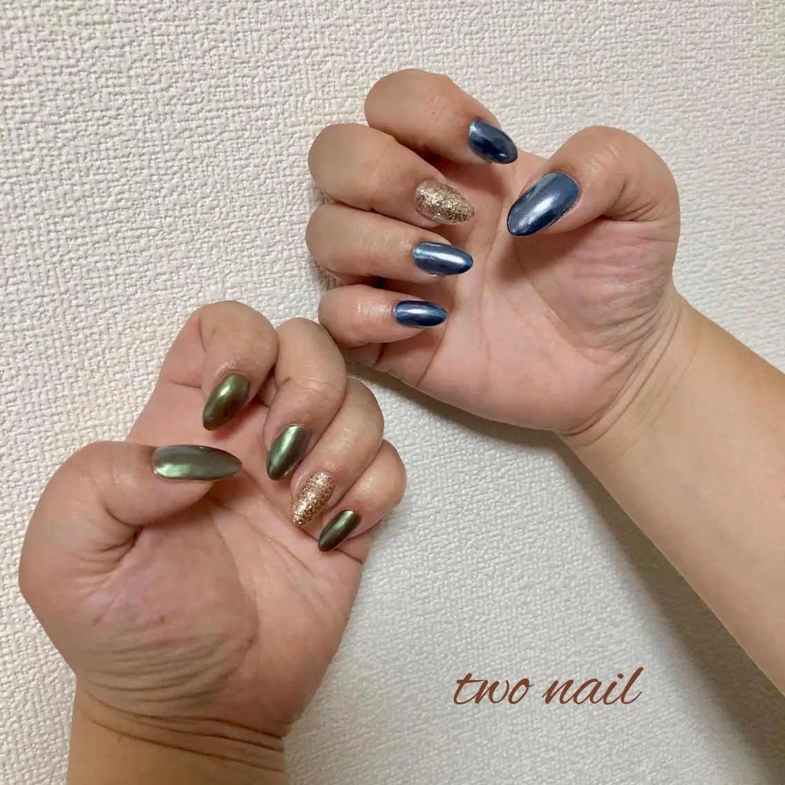 ネイル アートネイル ブラウン フットネイル ハート ニュアンスネイル ハンドネイル two nailのネイルデザイン