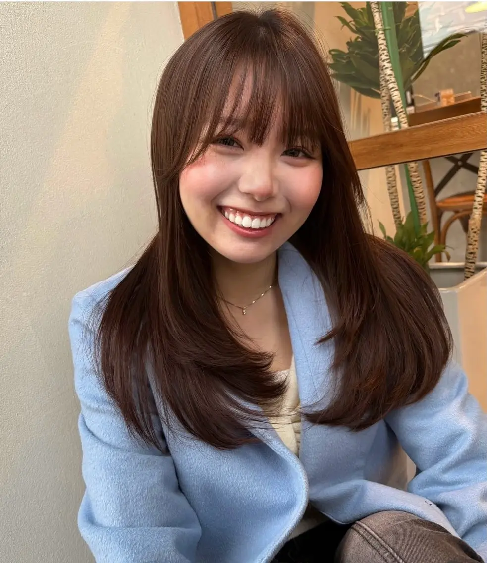(👑再来人気No1👑)お悩み解消カット💇♀️+似合わせカラー🩷+Aujuaトリートメント💖の写真