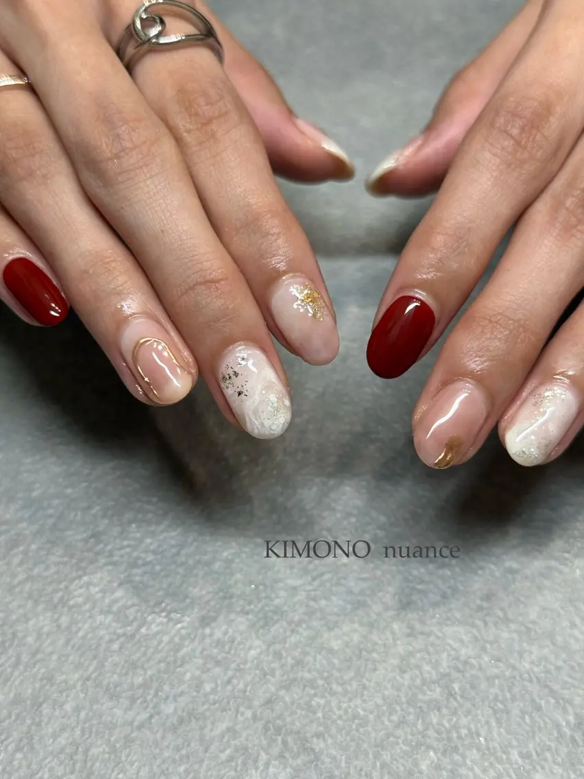 ネイル ハンドネイル フットネイル kiii.__ ✴︎*のネイルデザイン