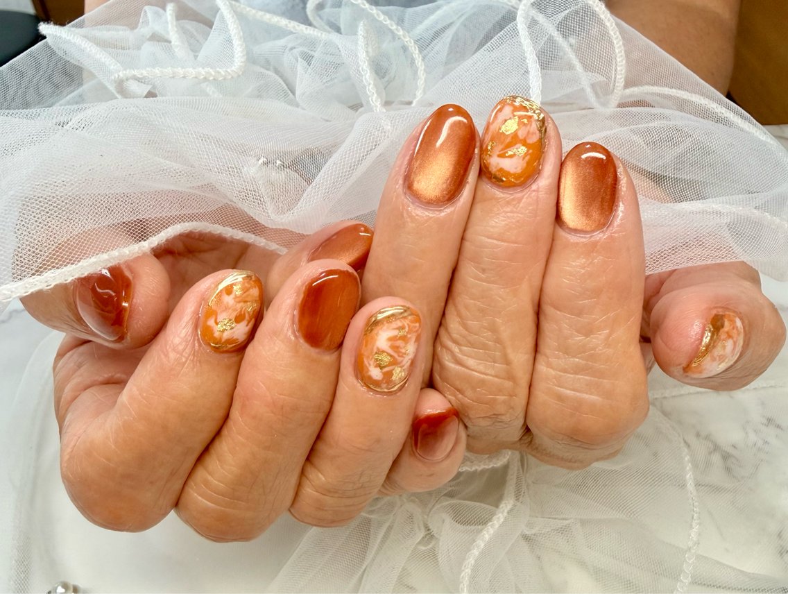 ネイル アートネイル チークネイル フラッシュネイル フラッシュマグ フレンチネイル Mai’s nailのネイルデザイン