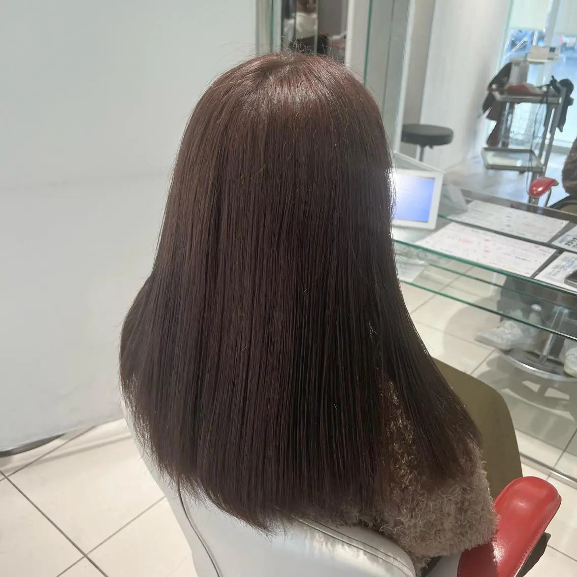 セミロング カラー グレージュ ヘアカラー トリートメント stylist 🐶内藤 成香のヘアスタイル