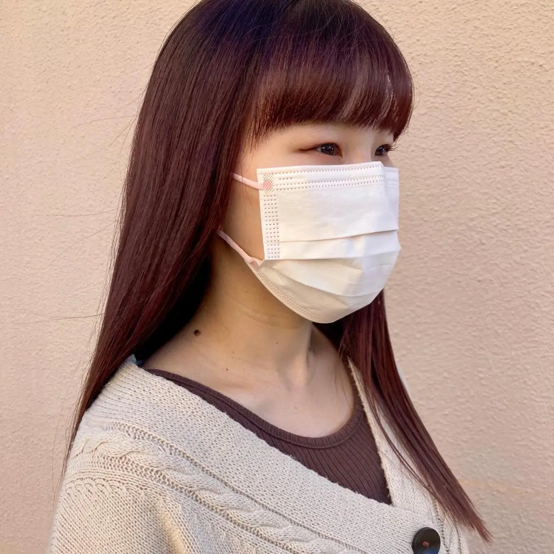 ロング カラー ブラウンカラー レッドカラー レッドブラウン 尾籠 美幸 (オゴモリ ミユキ)のヘアスタイル