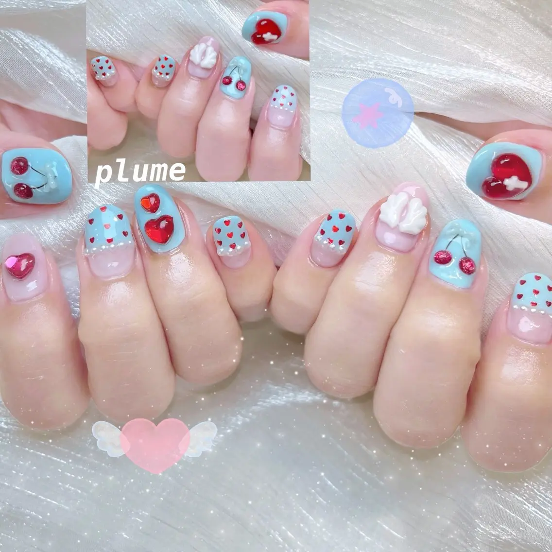 ネイル ハンドネイル plume nail ☆韓国ネイルのネイルデザイン